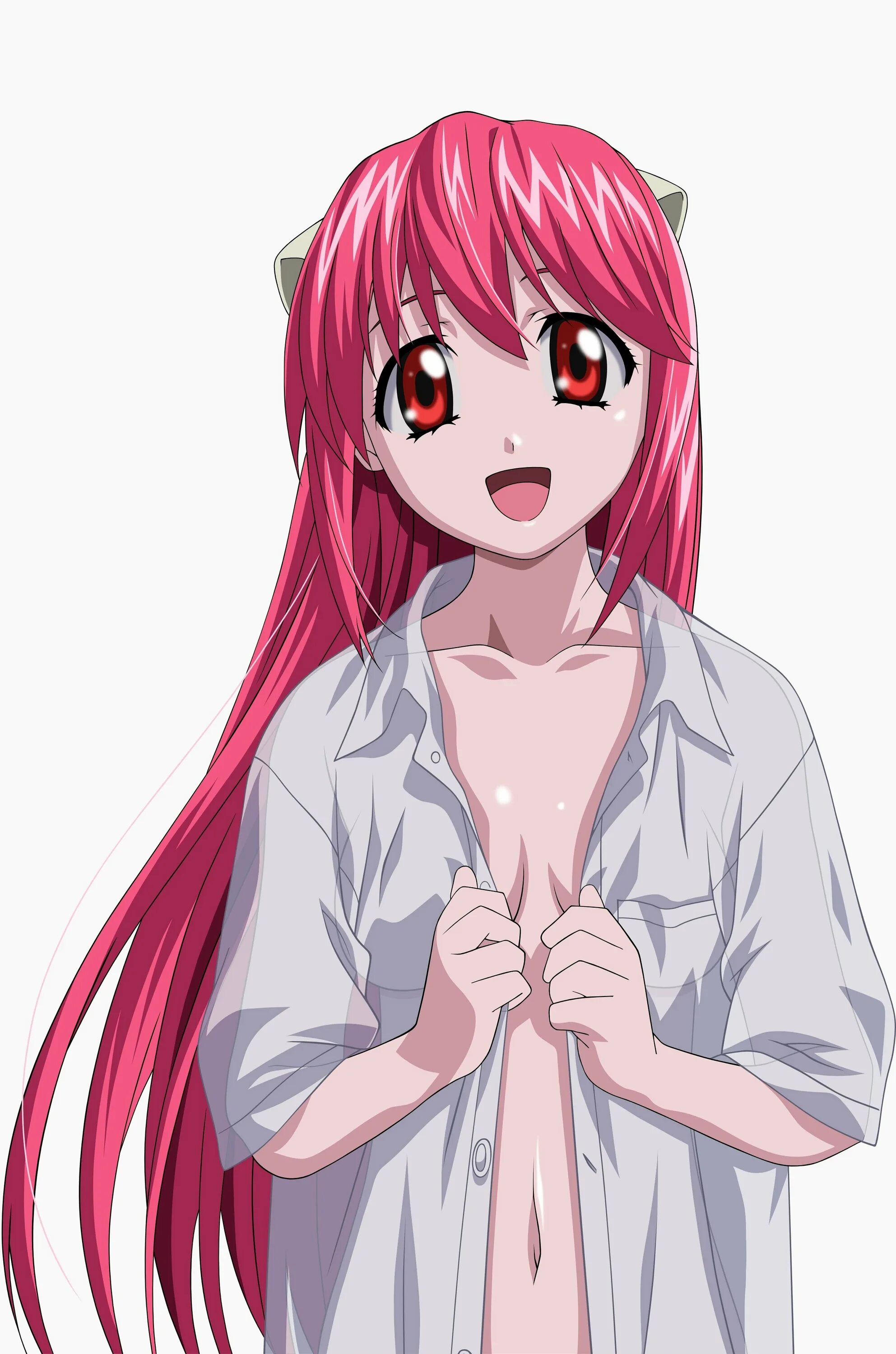 Эльфийская песнь персонажи. Люси (эльфийская песнь  elfen lied). люси аниме эльфийская песнь.