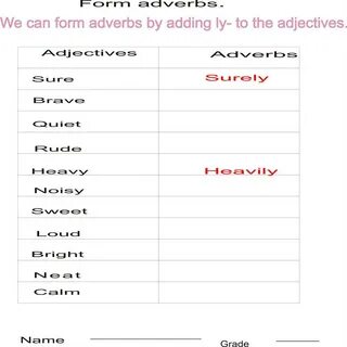 Adjective y