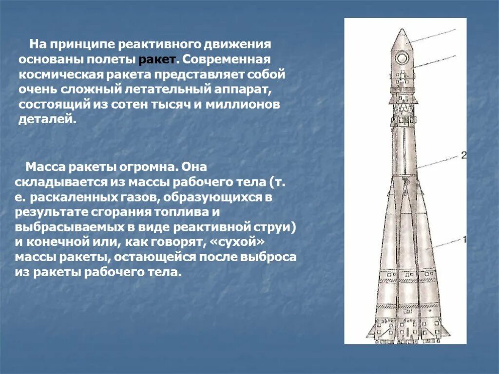 Реактивное движение ракеты сообщение по физике. Реактивное движение ракеты. принцип движения ракеты. строение современной ракеты. строение ракеты космической.
