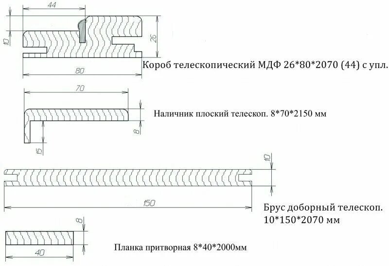 Размеры телескопических наличников чертеж. Дверные наличники телескоп Размеры. Размеры телескопической дверной коробки. Наличник дверной телескопический размер.