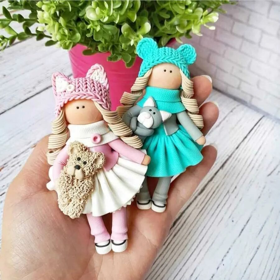 Полимерная глина куколки