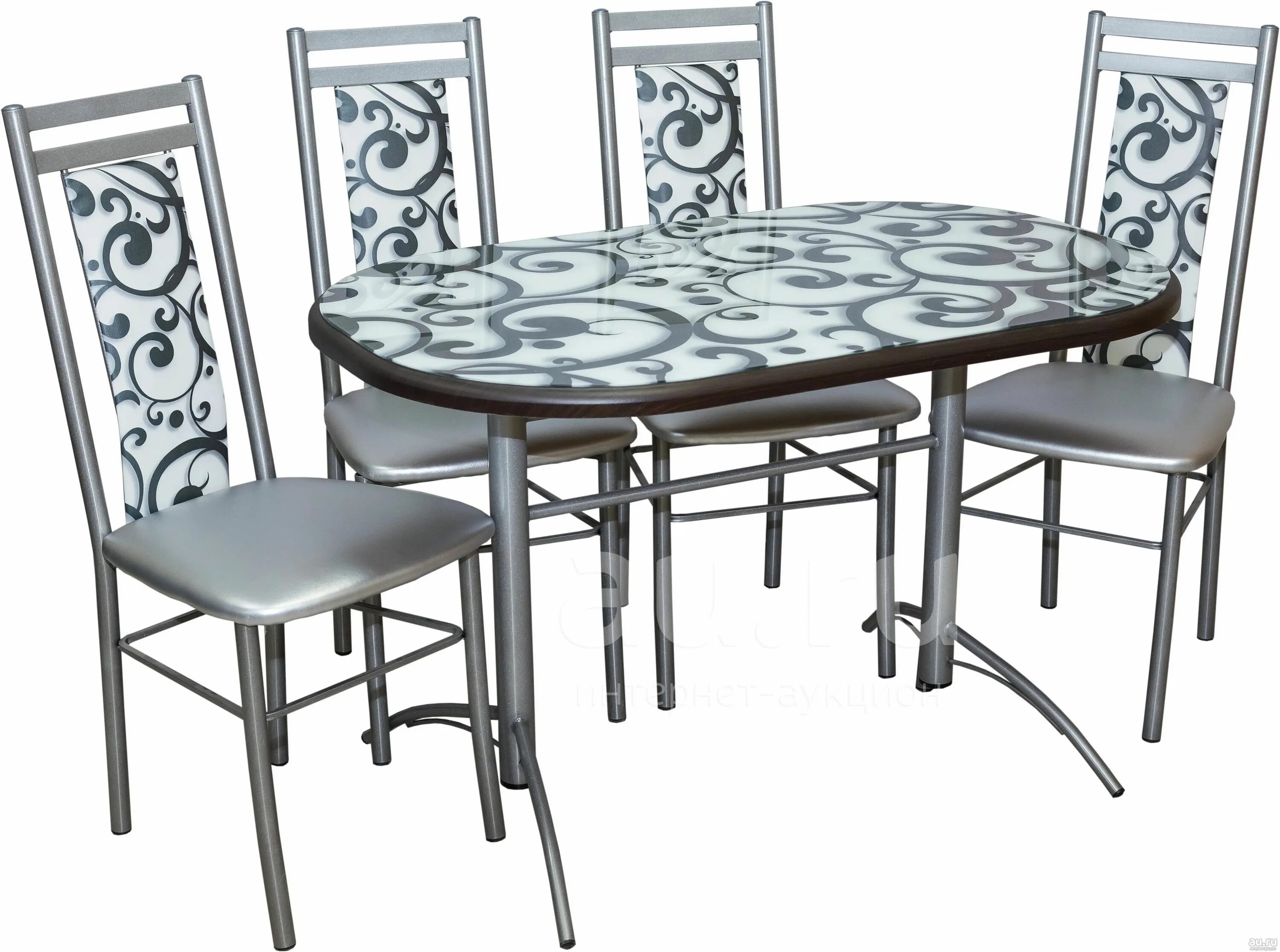 Стол кухонный со-4с Мирабель. Столы и стулья для кухни. Обеденные группы со стеклянным столом и стульями. Кухонные столы и стулья для кухни.