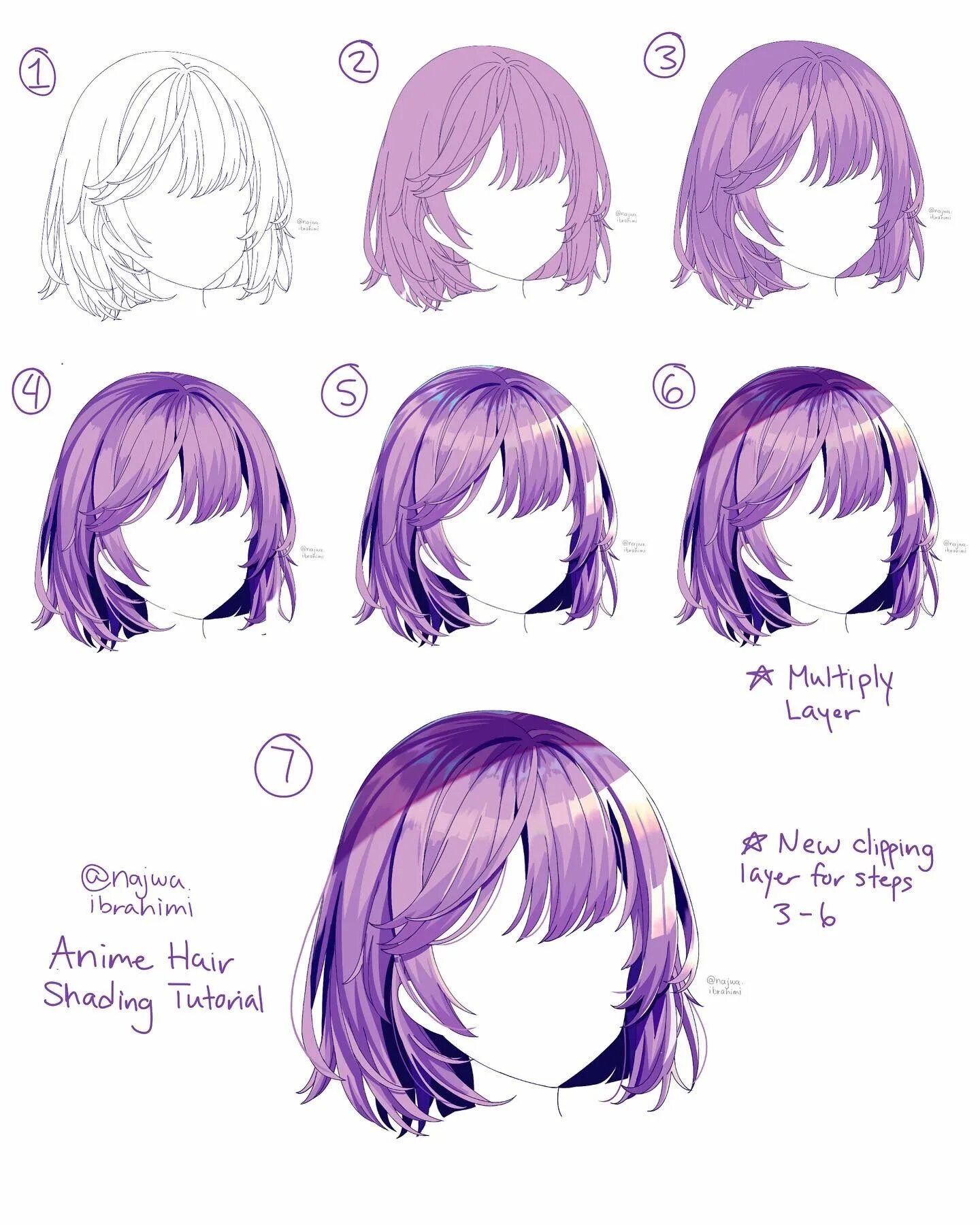 Hair color shading