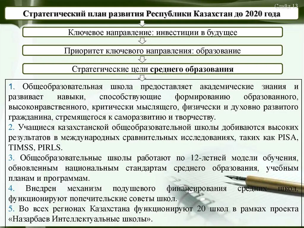 Национальный стратегический приоритет образование. Стратегический план развития школы. Стратегический план развития школы РК. Стратегические приоритеты образования. План развития школы в Казахстане.