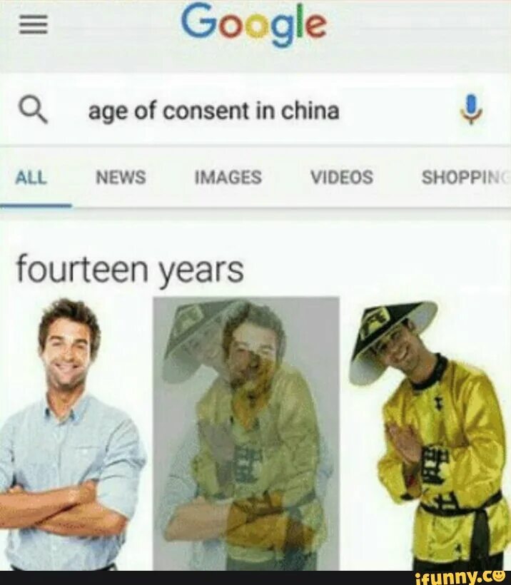 Age of consent in China. Age of consent in Japan. Google age.