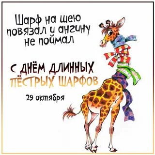 День длинных пестрых шарфов 29 октября картинки