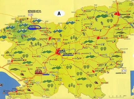 Словения карта на русском