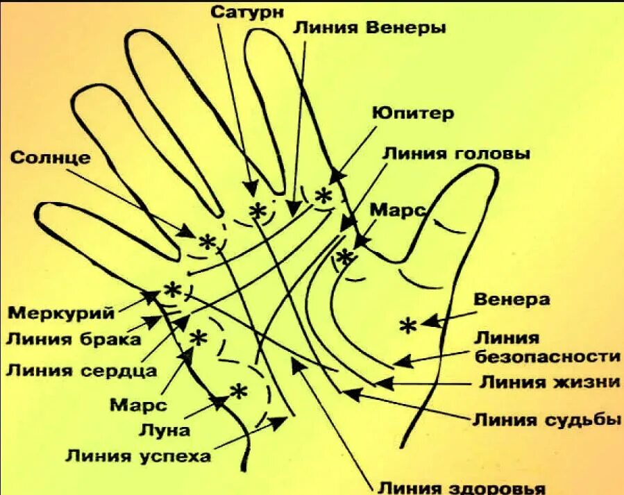 Хиромантия какие линии. Хиромантия линии на ладони правой руки. Линии правой руки расшифровка. Обозначение линий на ладони правой руки. Хиромантия линии сбоку ладони.