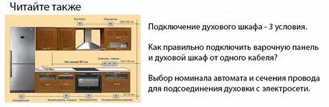 Духовой шкаф сечение