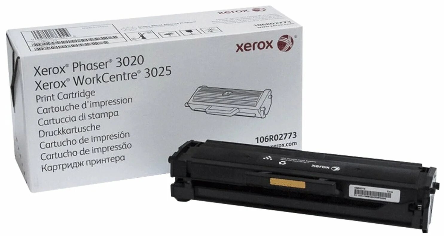 Картридж для лазерного принтера Xerox 106r02773. Xerox Phaser 3020 картридж. Xerox Phaser 3025 картридж. Тонер-картридж Xerox Phaser 3020/WC 3025 (106r02773), BK, 1,5k, (о).