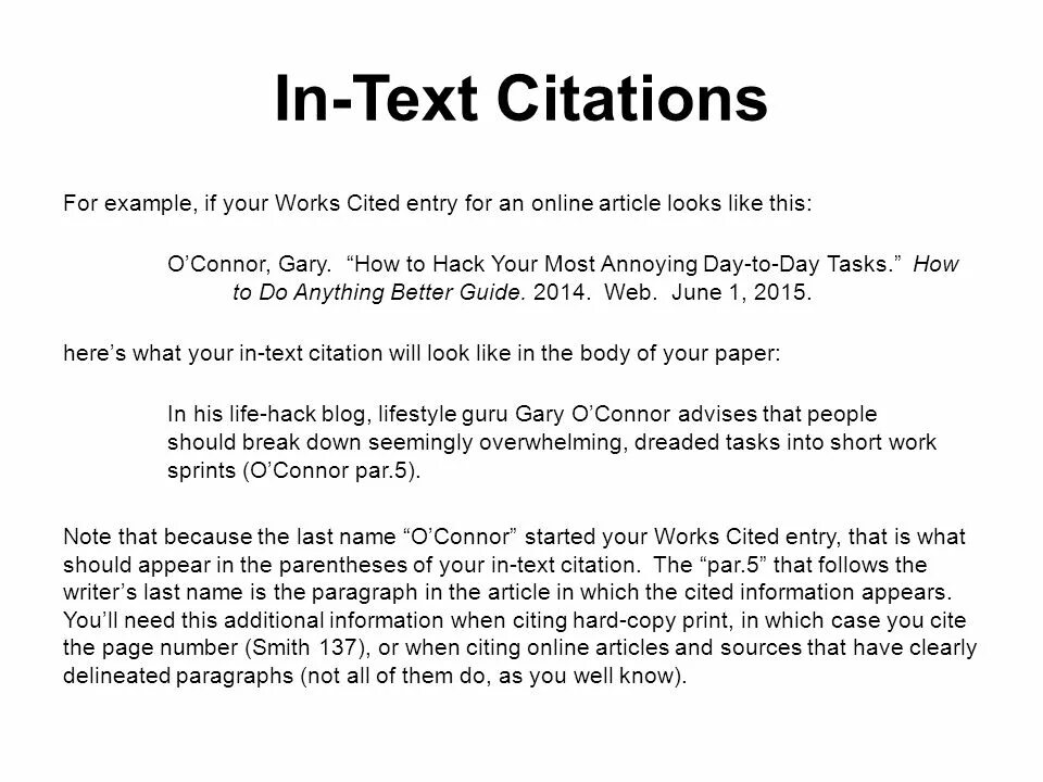 Citation examples. How to cite Citation. Cited in examples. MLA in text Citation.