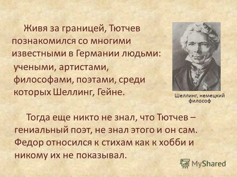 Тютчев за границей