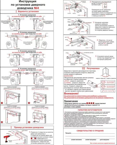 Дверной доводчик инструкция. Схема монтажа доводчика. Схема установки дверного доводчика listed 9n50.