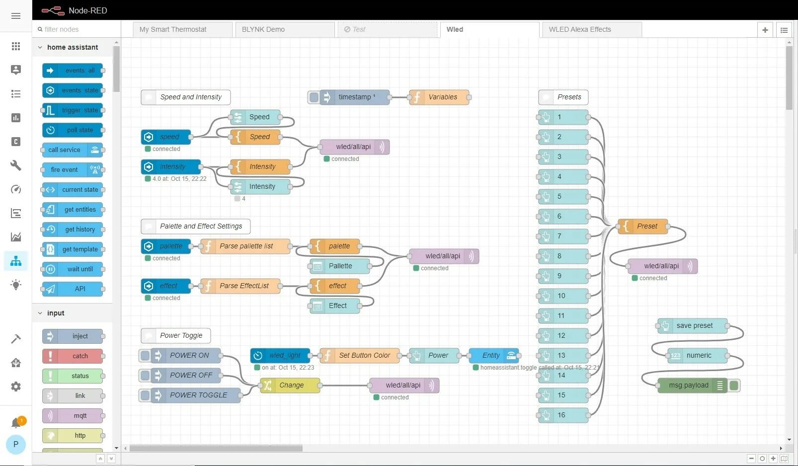 State node. Blynk node red.