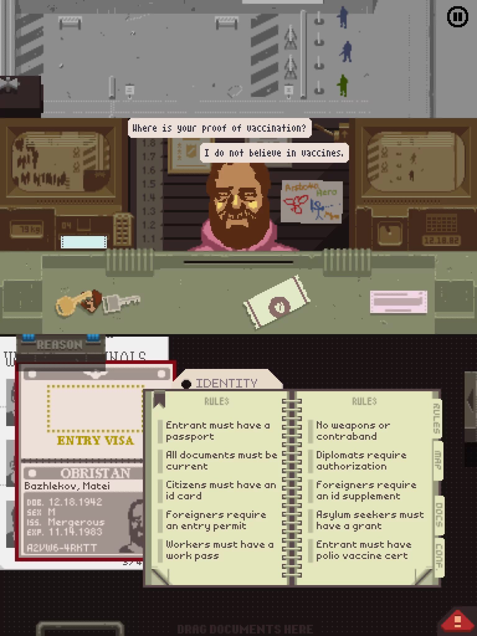 Арстотцка геймплей. Документы пожалуйста игра. Papers please скриншоты. Passport please игра. Papers please игра.