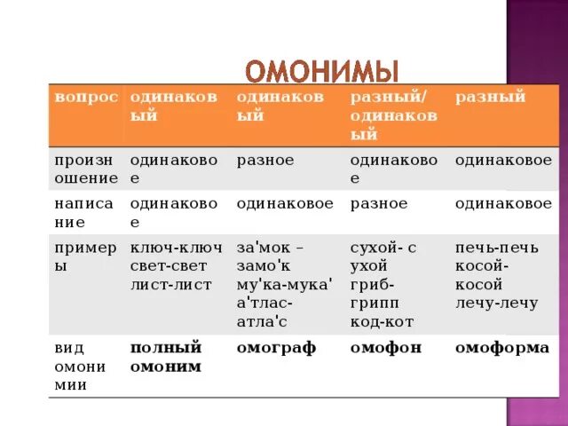 У каких из приведенных частиц есть омонимы. Омонимы примеры. Виды омонимии с примерами. Виды омонимов. Омонимия это в русском языке.