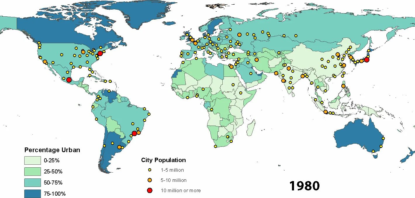 Города с населением более 10000000 человек. Урбанизация в мире карта. Уровень урбанизации карта.
