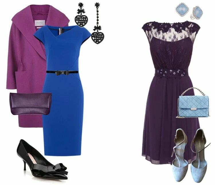 Сочетание цветов в одежде платье Luxury fashion & independent designers SSENSE Fashion, Blue dress outfits, Outfi