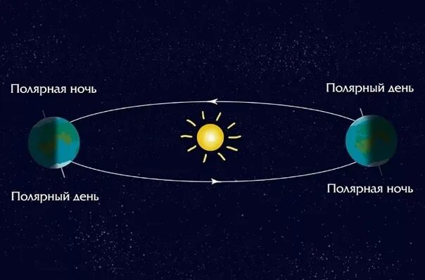 Почему бывает полярная ночь. Почему бывает полярная ночь