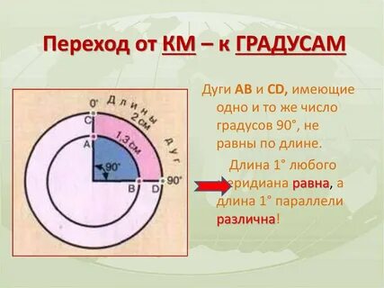 Градусы умножить на метры