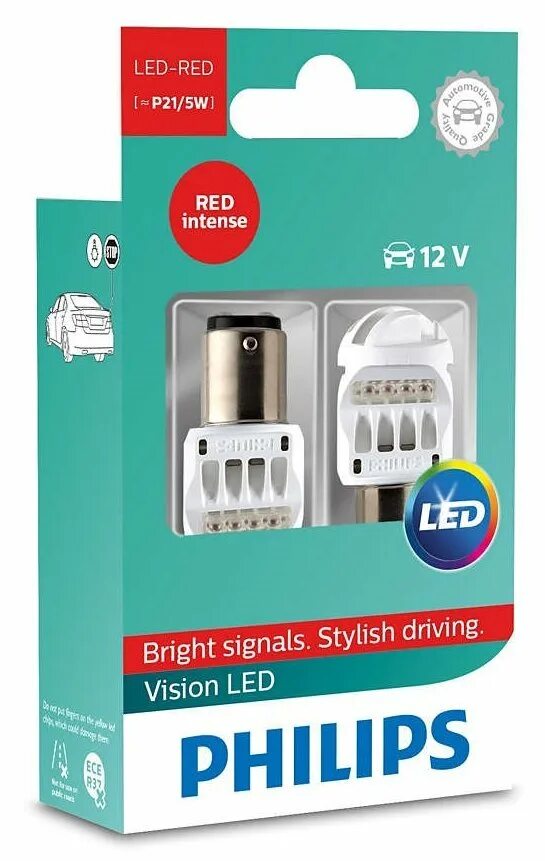 Led philips 12v. Philips 12839redx2. W21w led Red Philips. P21/5w лампа Philips светодиодная. Лампа светодиодная Philips p21/5 led Red 12v bay15d x2.