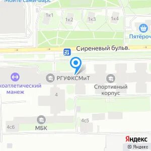 Сиреневый бульвар на карте