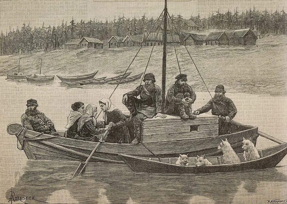 Ловля веки. Енисей 19 век. Рыбаки 18 века. Рыбалка в старину. Лодки 15 века.