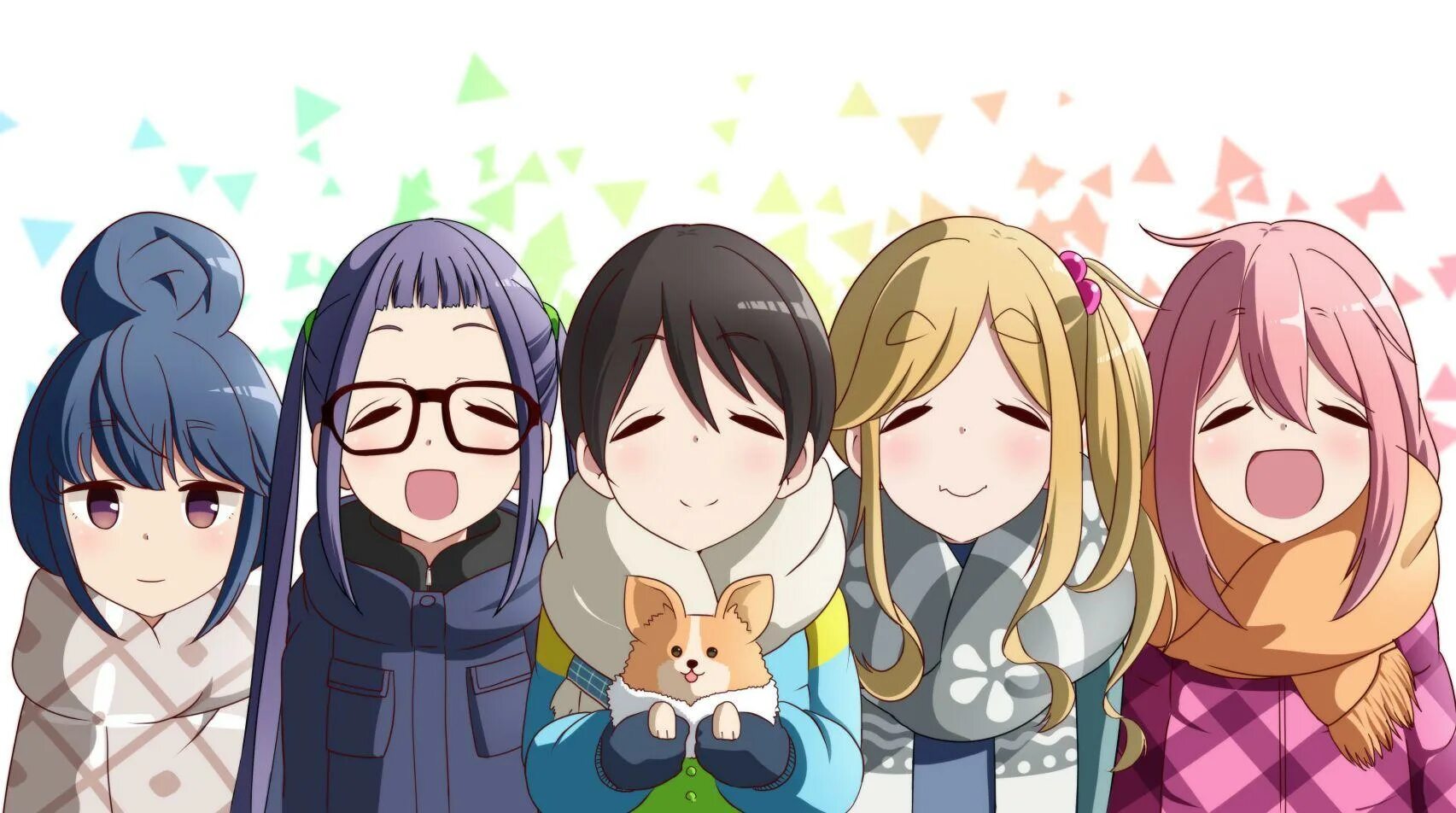 Лагерь на свежем воздухе Yuru Camp. Nadeshiko Kagamihara. Yuru camp