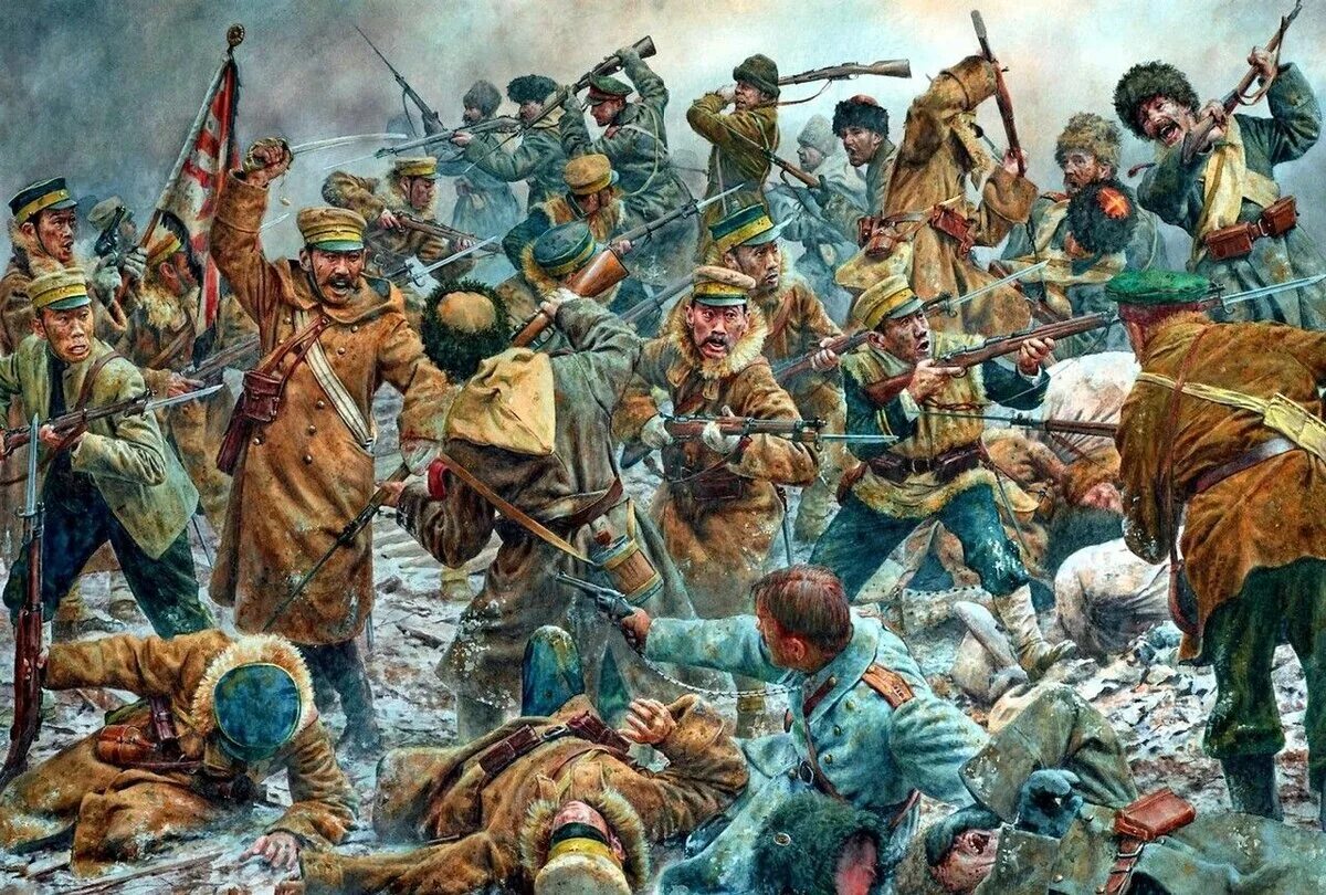 Начало первой русско японской войны. Мукденское сражение 1905 года. Осада порт Артура.