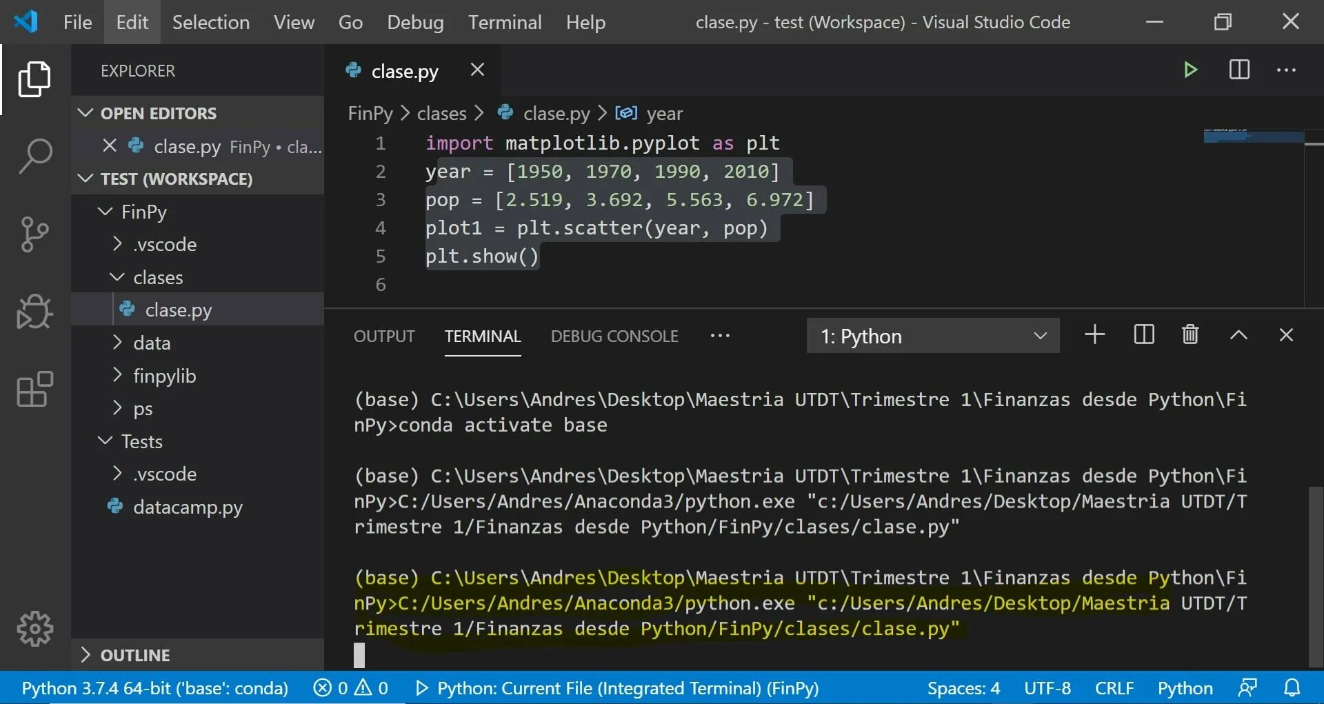 Vscode terminal