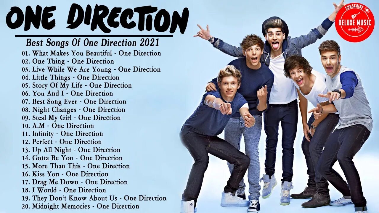 This one song. One Direction up all Night. One Direction perfect. One Direction Kiss you. One Direction what makes you beautiful.