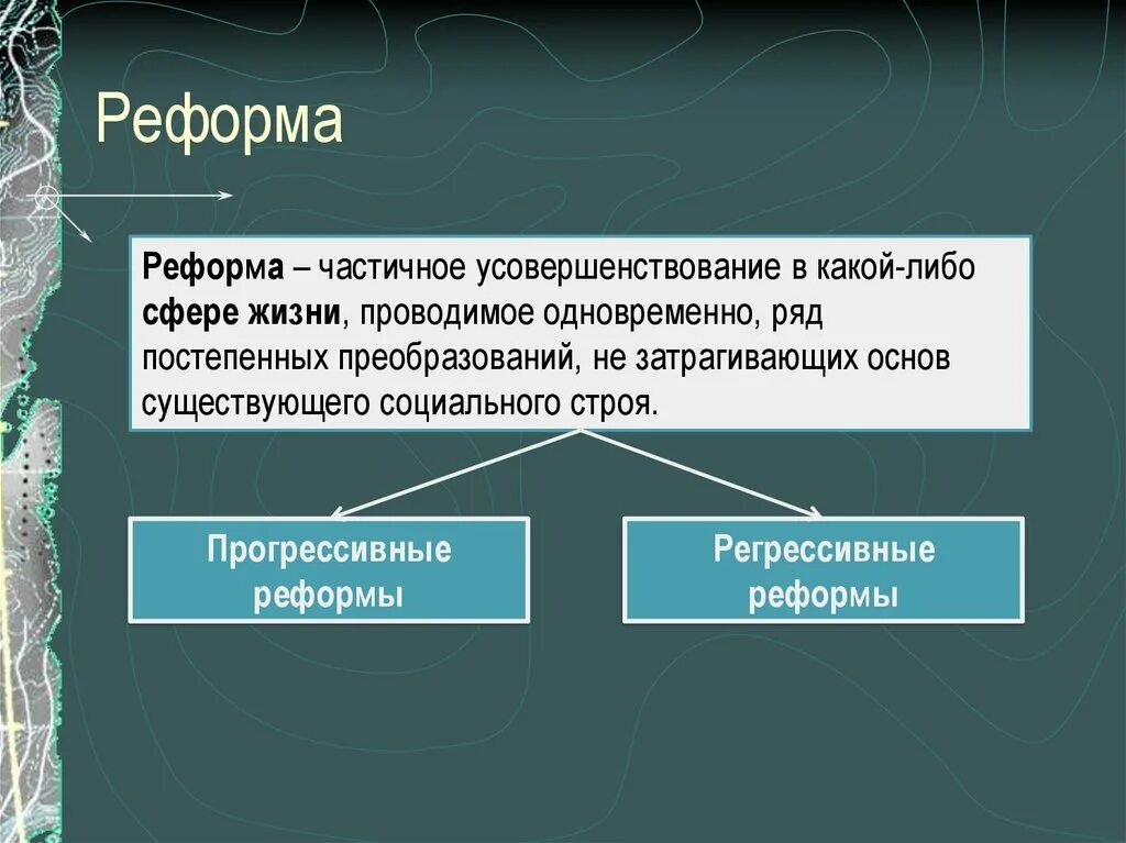 Реформировать это