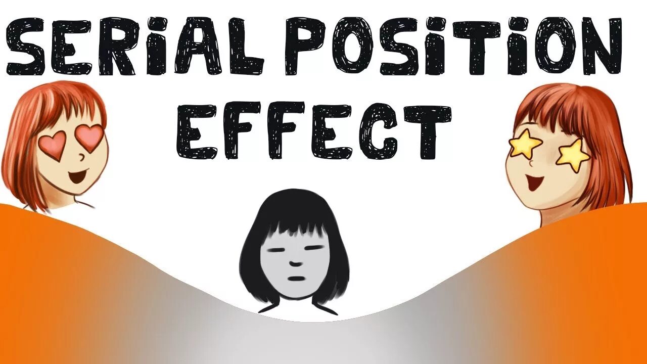 Position effect. The recency effect.
