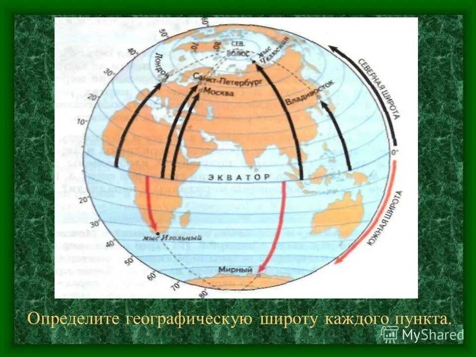 65 параллель на карте россии