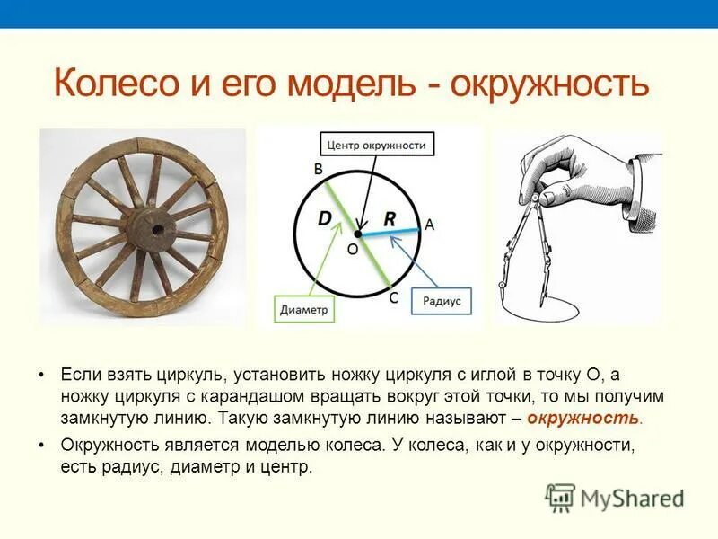 Колесо круг или окружность. Окружность колеса. Колесо это круг или окружность. Длина окружности колеса. Модель окружности.