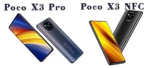 Poco x3 pro vs x3 nfc