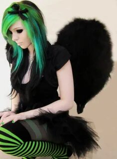 scene, queen, pastel, goth, gothic, colorful, hair, style, make up, sitemod...