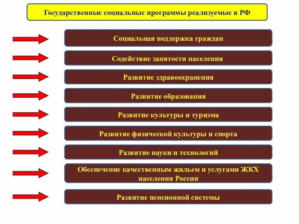 Темы социальных программ