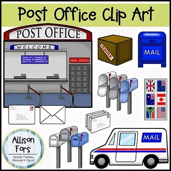 Are you going to the post office. Mail car. Mailman going Postal Arts. Post Office Clipart. Post Office trlrgramm.
