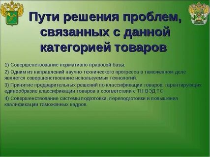 Таможенные проблемы