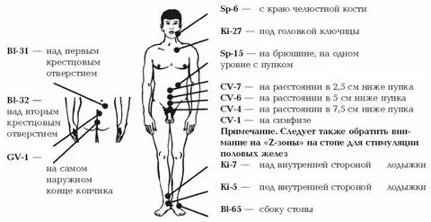 Точки возбуждения у мужчин