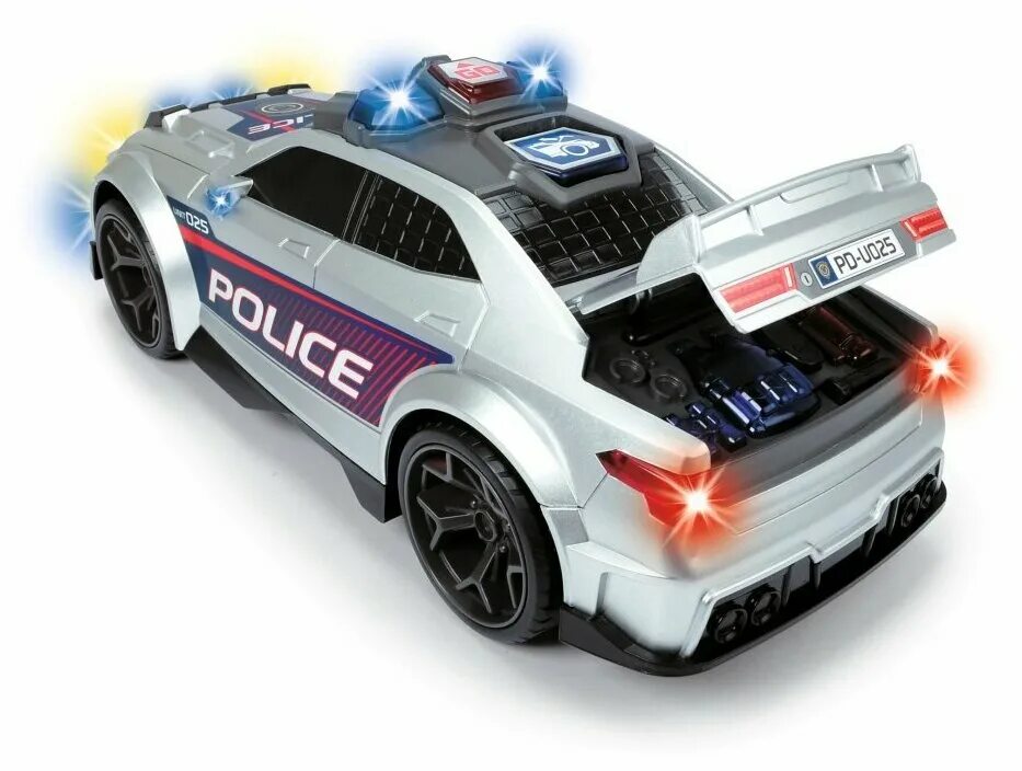 Легковой автомобиль Dickie Toys Street Force (3308376) 33 см. Полицейская машинка Dickie Toys. Пожарный автомобиль Dickie Toys Тачки (3089549) 1:16 29 см.