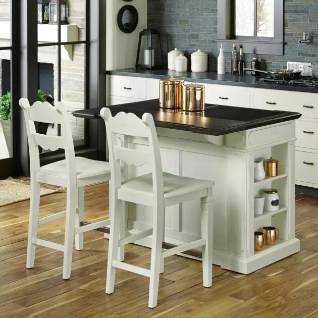 There is table in the kitchen