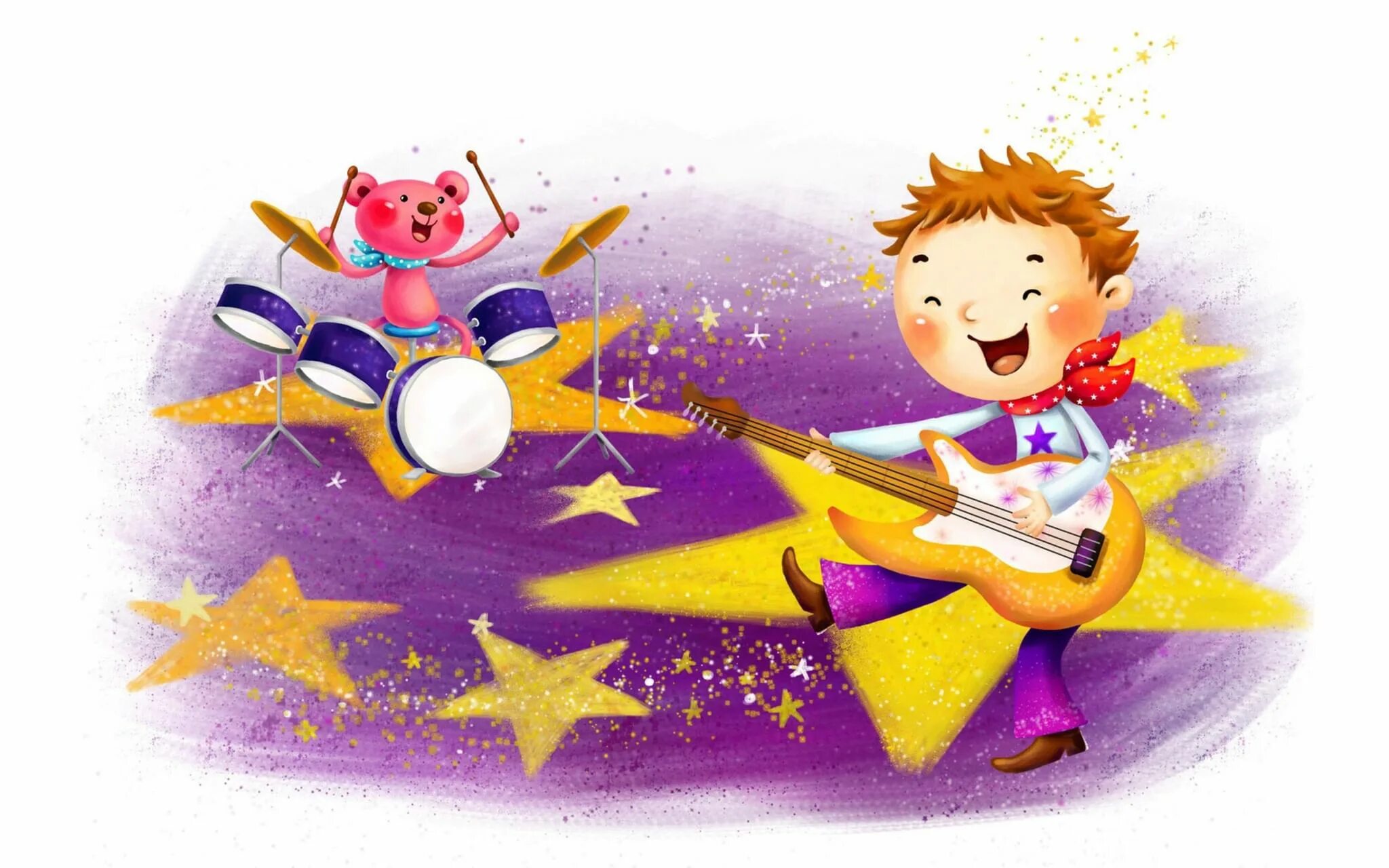 Танцуют маленькие звезды. Картинки детские Веселые. Музыкальное творчество детей. Звезды для детей. Звезды детские иллюстрации.