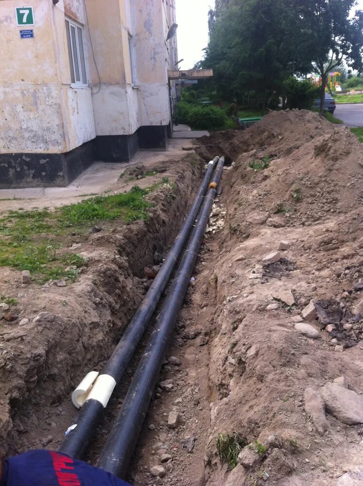 Провести теплотрассу