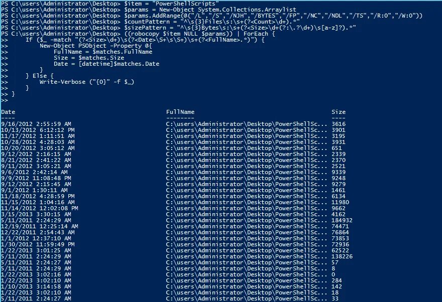 POWERSHELL код. POWERSHELL Robocopy progress Bar. Desktop Administrators.