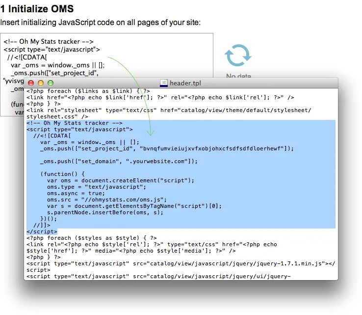 Track scripts