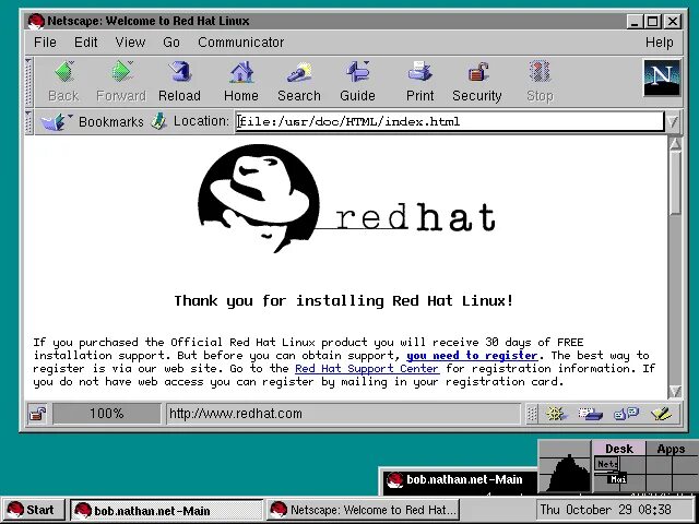 Линукс 5.0. Ред линукс. red hat linux. линукс 5. twm linux.