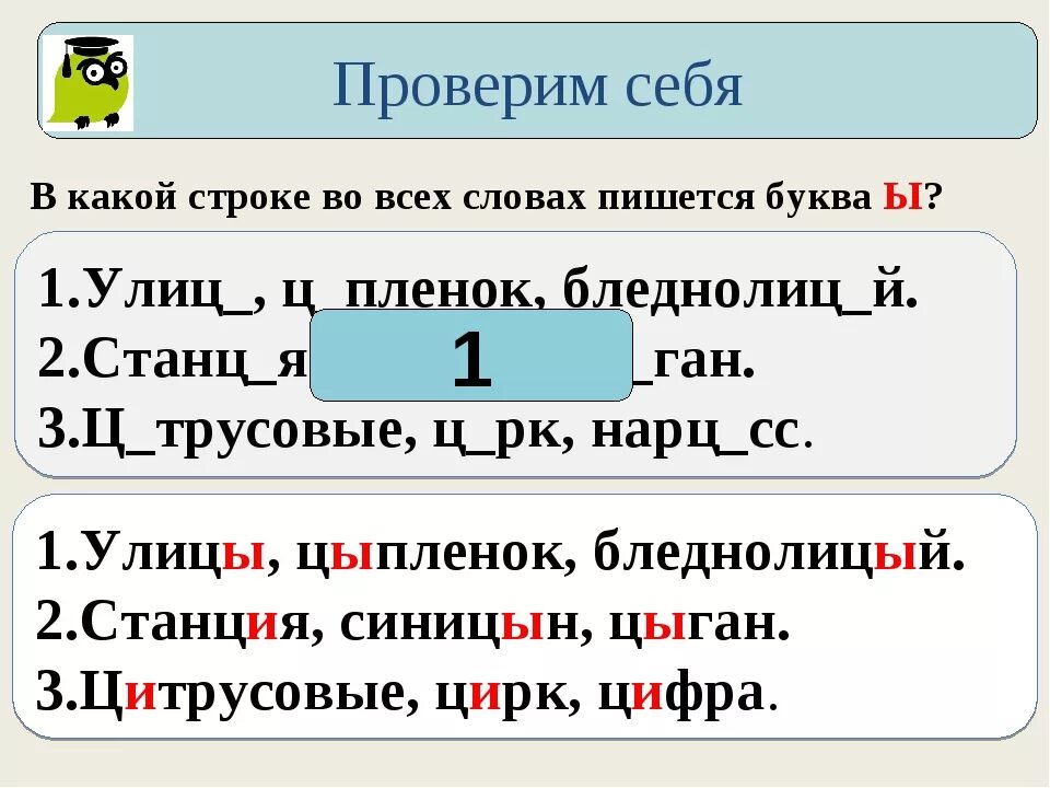 Буквы и ы после ц. Буквы и ы после буквы ц. Правописание и ы после ц. И-Ы после ц правило.