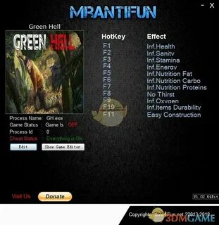 Green hell трейнер